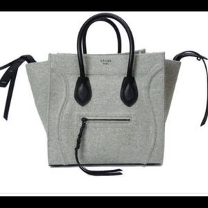 Celine grey wool phantom bag